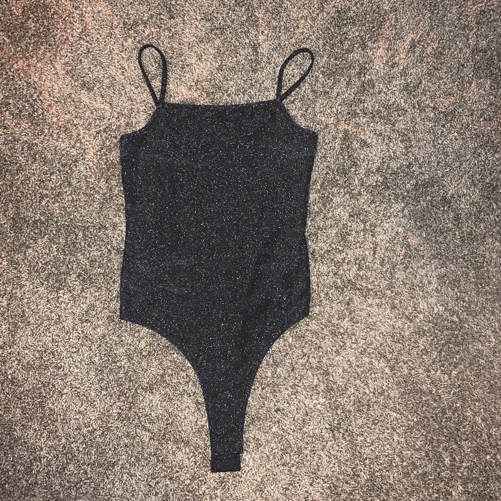 Black / Grey Shimmer Bodysuit